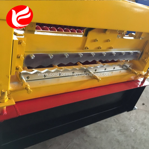 Zinc colored steel corrugated roof roll forming machine